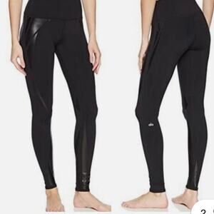 Alo Yoga High Waist Airbrush Facet Leggings size s *logo needs to be glued back